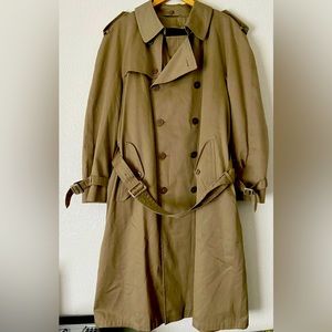 Vintage Towne London Fog Trench Coat W Zip Out Liner RN 68369